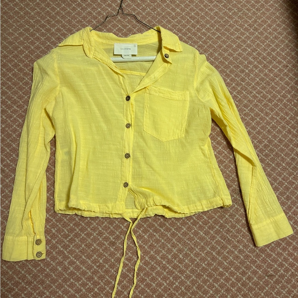 Six/Fifty Yellow Button Down Shirt